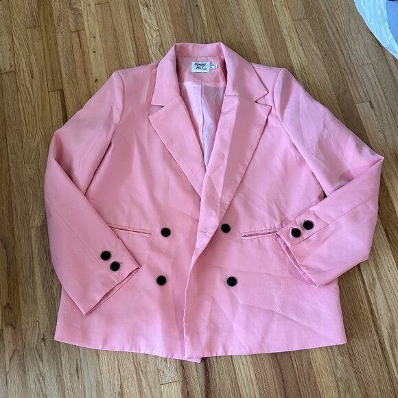 Princess Polly Pink Oversized Blazer - Picture 1 of 3